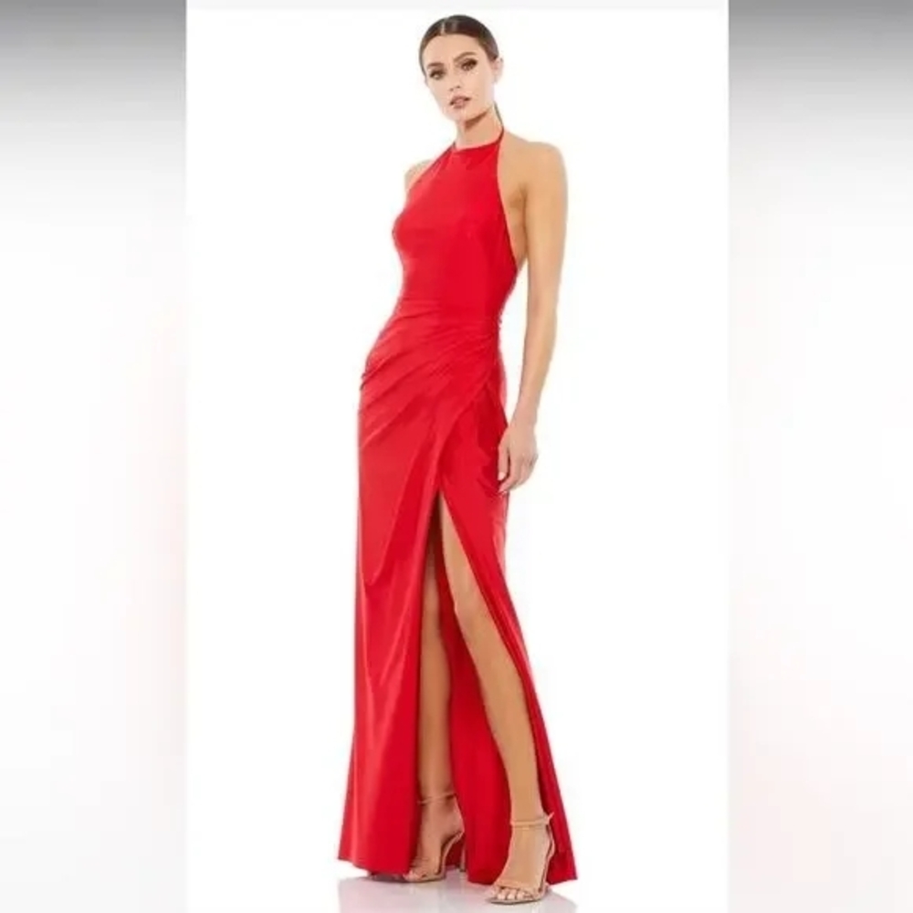 Mac Duggal Vibrant Red Maxi Dress